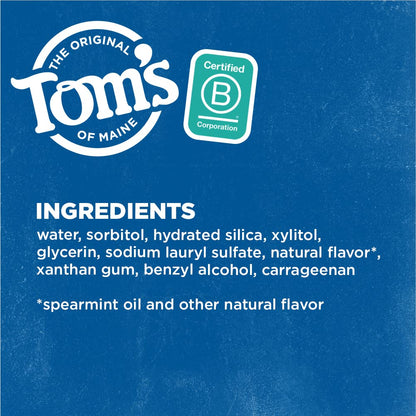Tom's of Maine Fluoride-Free Antiplaque & Whitening Toothpaste - Spearmint - 5.5 oz