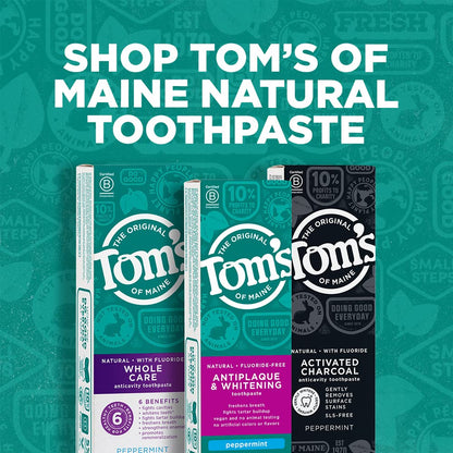 Tom's of Maine Fluoride-Free Antiplaque & Whitening Toothpaste – Fennel, 5.5 oz, 2-Pack