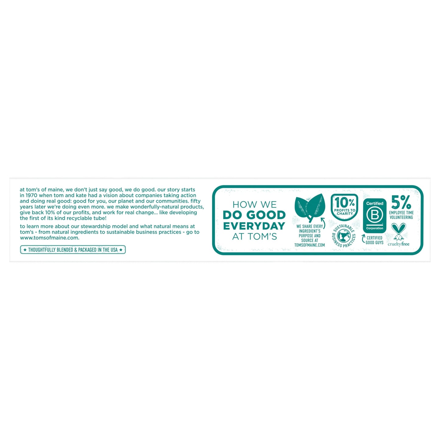 Tom's of Maine Fluoride-Free Antiplaque & Whitening Toothpaste – Fennel, 5.5 oz, 2-Pack