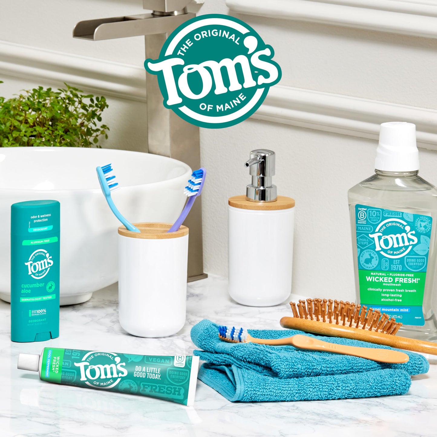 Tom's of Maine Wicked Fresh! Natural Fluoride Anticavity Toothpaste – 3 Pack, 4.0 oz