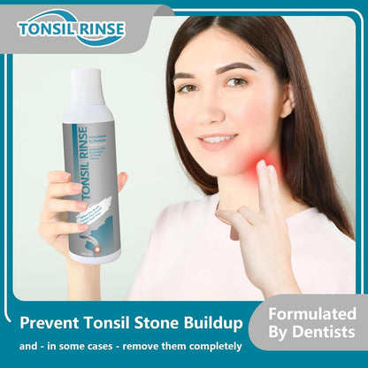 Tonsil Rinse - Natural Mouthwash for Tonsil Stones | Alcohol-Free, Breath Freshening 10 oz