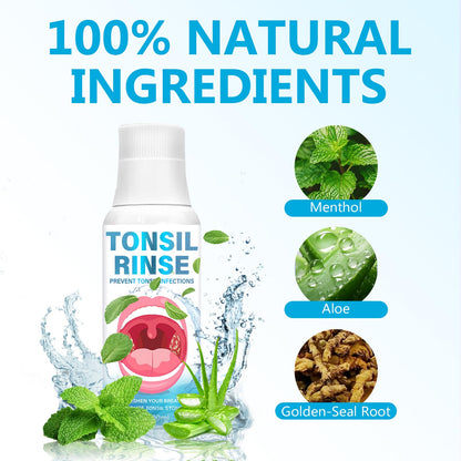 Tonsil Stone Remover Mouthwash - Soothe Tonsils, Eliminate Bad Breath & Relieve Dry Mouth