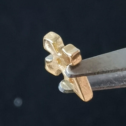 Tooth Gems 8K Gold Cross Design – 5mm Teeth Gems Kit (1 Piece)