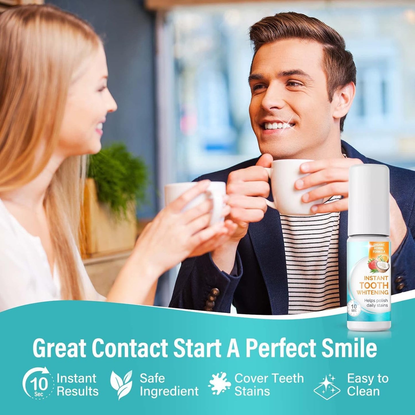 Tooth Paint - Instant Teeth Whitening Paint | Safe, Gentle & Long-Lasting White Smile