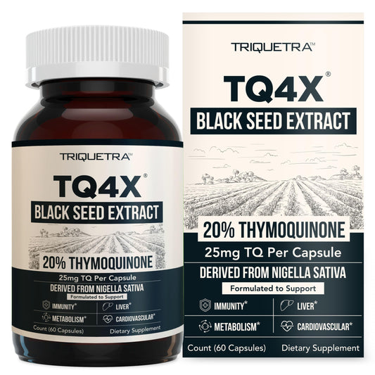 20% Thymoquinone Black Seed Oil Extract Capsules – TQ-Advanced 4X® (60:1, 60 Capsules, Vegan)