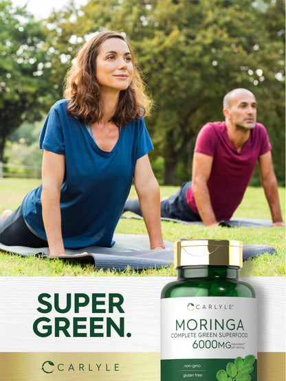 Carlyle Moringa Oleifera 180 Capsules | Non-GMO Gluten Free Green Superfood