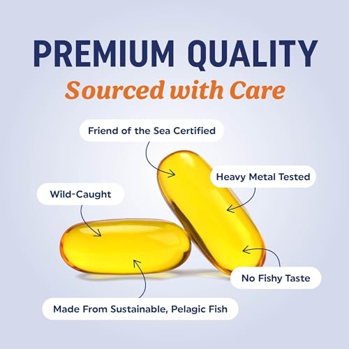 Triple Strength Omega-3 Fish Oil 1200 mg | EPA & DHA | 30 Softgels