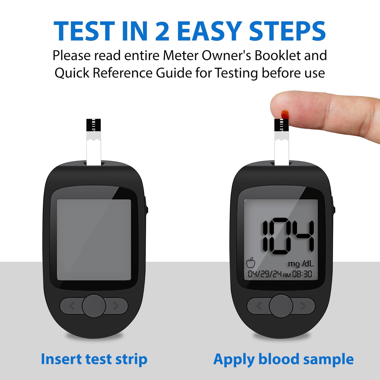 TRUENESS Blood Glucose Test Strips 100ct + 100 Lancets – Compatible with TRUENESS Meters