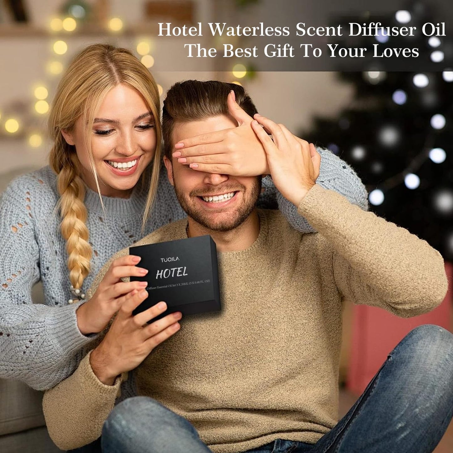 Tuqila Hotel Luxury Essential Oil Set (3x20mL) – Scent Aromatherapy Oils for Diffusers – My Way, Bergamot 22, Oud Wood – Ideal for Home, Car, Hotel & Office