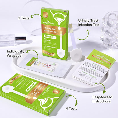 Easy@Home UTI Test Kit – Women’s UTI Strips (9 Pack) Leukocytes & Nitrites, OTC