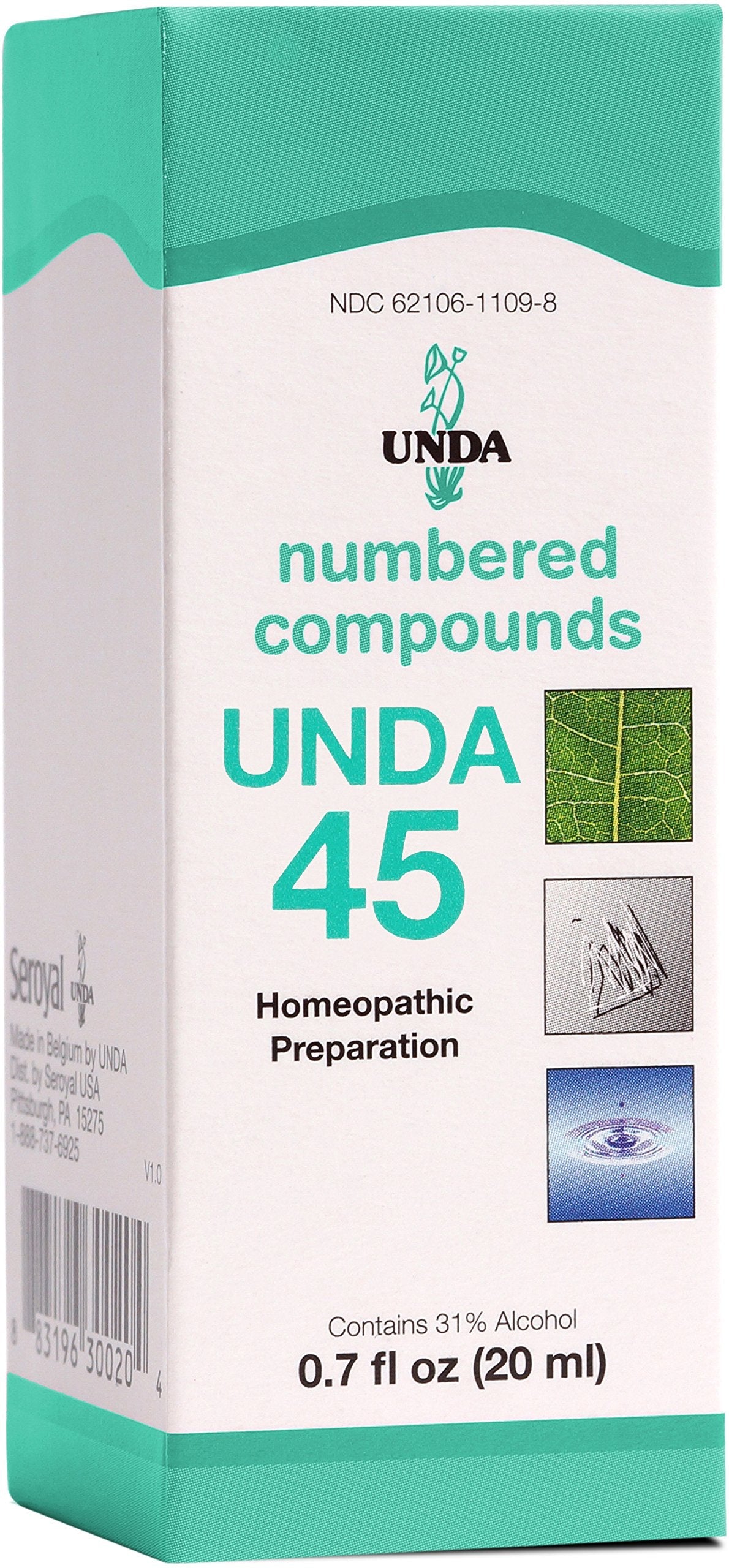 UNDA 45 Numbered Compounds - Homeopathic Preparation (0.7 fl oz)