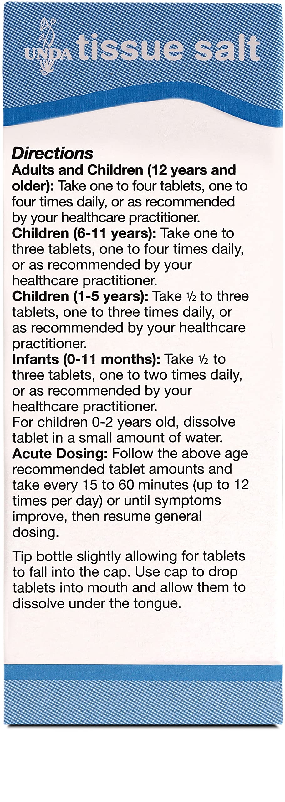 UNDA Kalium Sulfuricum 6X | Homeopathic Remedy for Skin Irritation | 100 Tablets