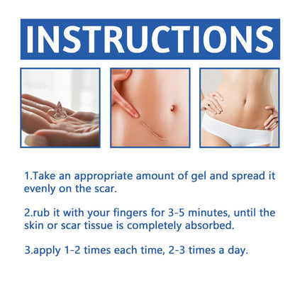 URABOS Scar Cream + Silicone Gel — Scar Treatment for Surgical Scars, Stretch Marks & Keloids (2pcs)
