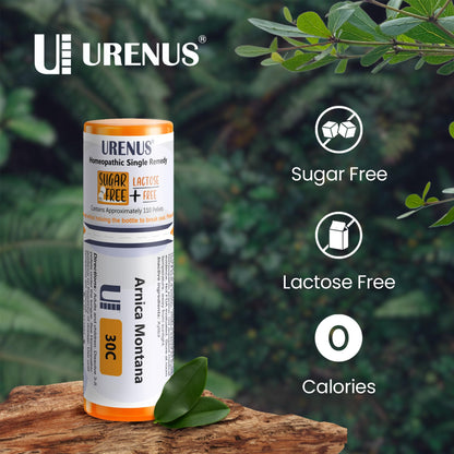 Arnica Montana 30C Sugar Free Lactose Free Homeopathic Remedy - 110 Pellets | Urenus