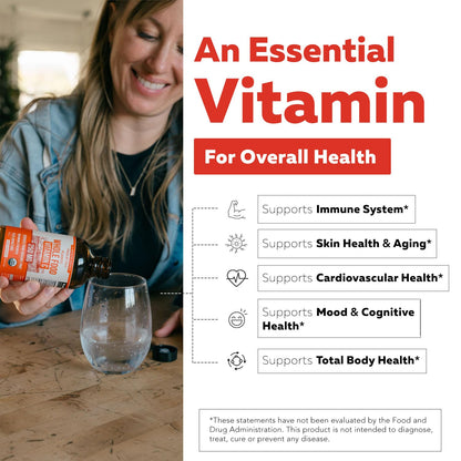 Organic Vitamin C Liquid 250 mg – Whole Food Vitamin C with Citrus Bioflavonoids & Rutin | Immune Support