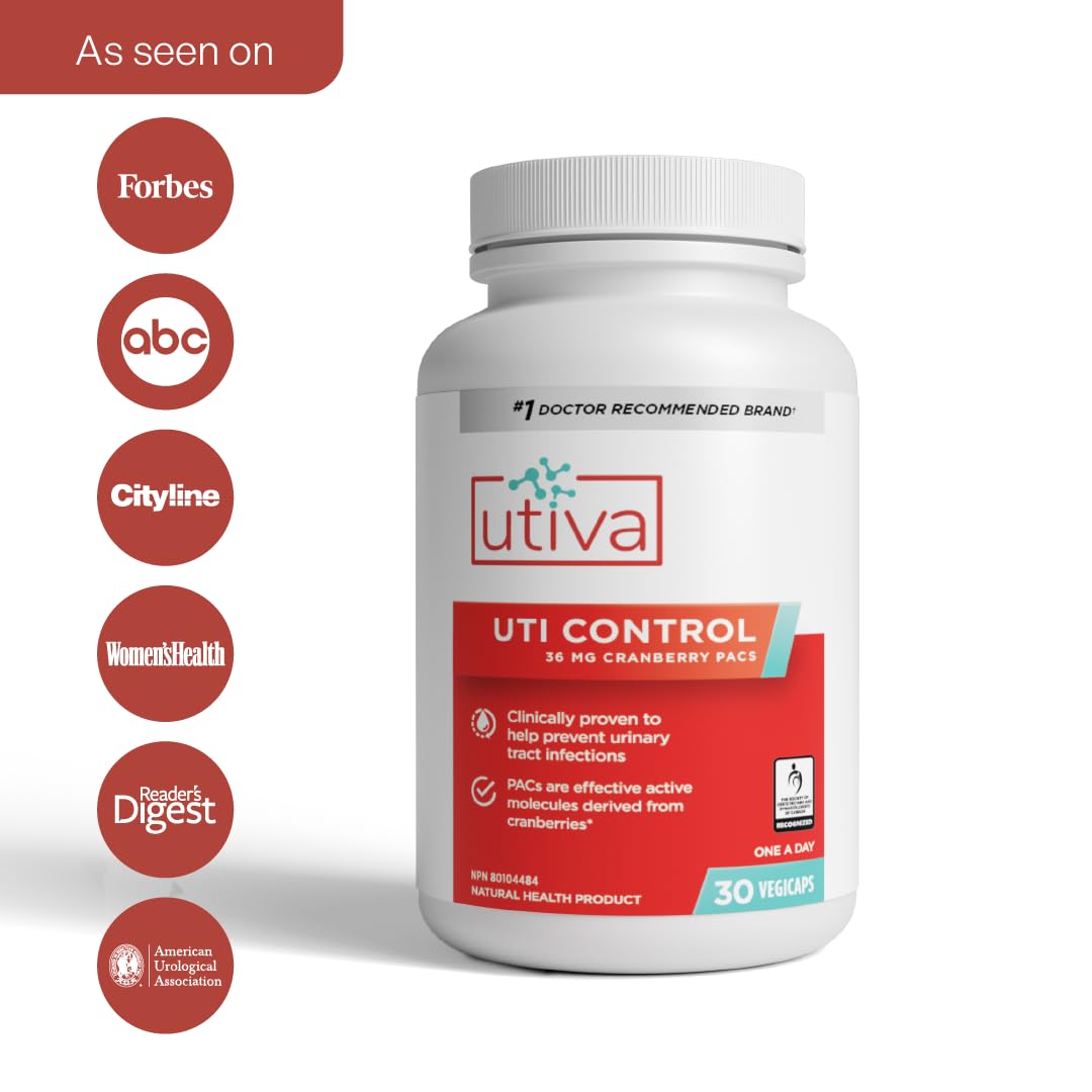 Szio+ Utiva Cranberry PACs – 36 mg PACs for UTI Support | 90 Veggie Capsules