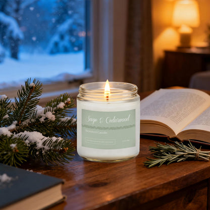 Christmas Candle Gift Set, 6 Natural Soy Wax Candles for Home, Long Burning Holiday Aromatherapy Set with Cinnamon Apple & Vanilla, Perfect Christmas Gifts for Women, Men, Friends & Family