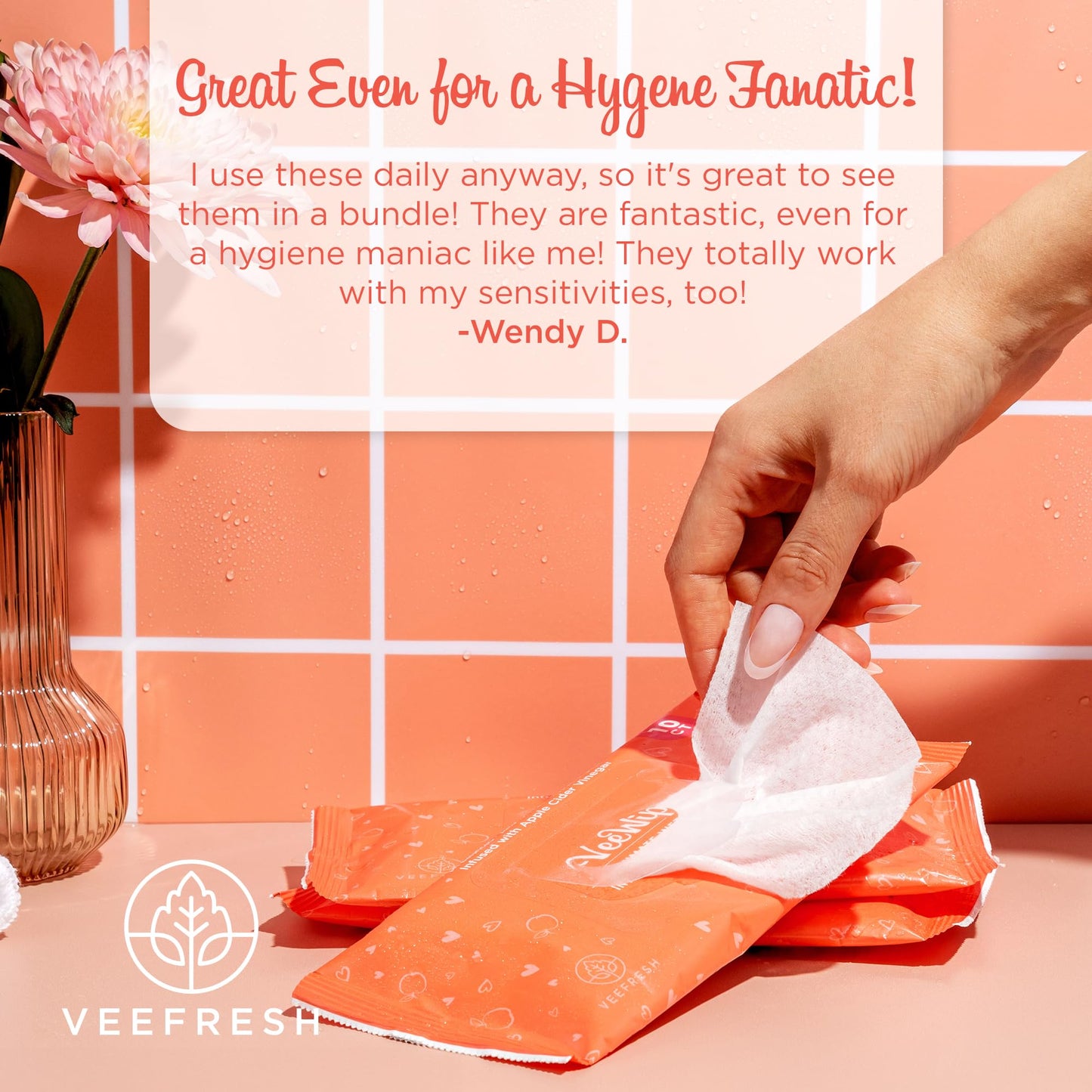 VeeFresh VeeDaily & VeeWipes ACV Bundle | Apple Cider Vinegar Feminine Wash for Sensitive Vee