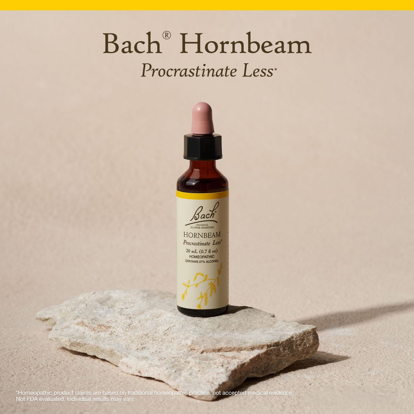 Bach Original Flower Remedies Hornbeam - Procrastinate Less | 20mL Dropper