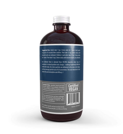 Bioactive Colloidal Silver 8 oz – Glass Bottle, 30 PPM, Immune Support