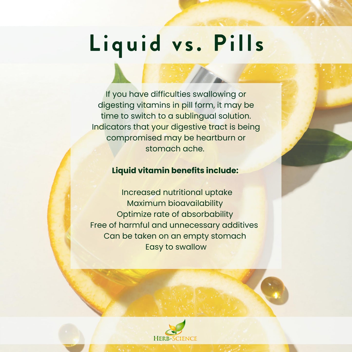 Herb-Science Liquid Vitamin B9 Folic Acid Drops | Brain & Digestive Health