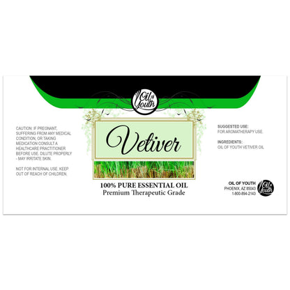 Oil of Youth Vetiver Essential Oil 16oz Bulk – Therapeutic Grade for Aromatherapy