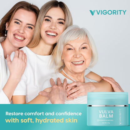 Vigority Vulva Balm Vaginal Moisturizer 2-Pack – Estrogen-Free Menopause Support