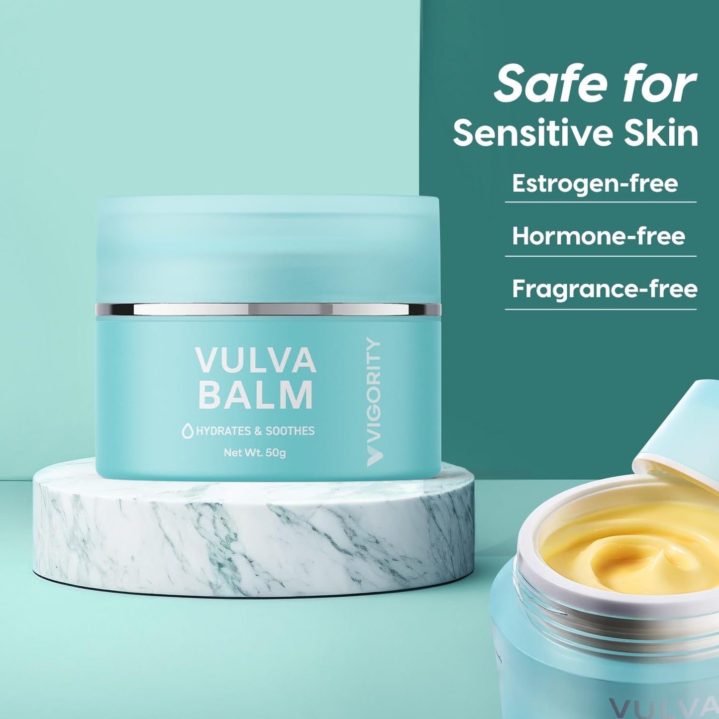 Vigority Vulva Balm Vaginal Moisturizer 2-Pack – Estrogen-Free Menopause Support