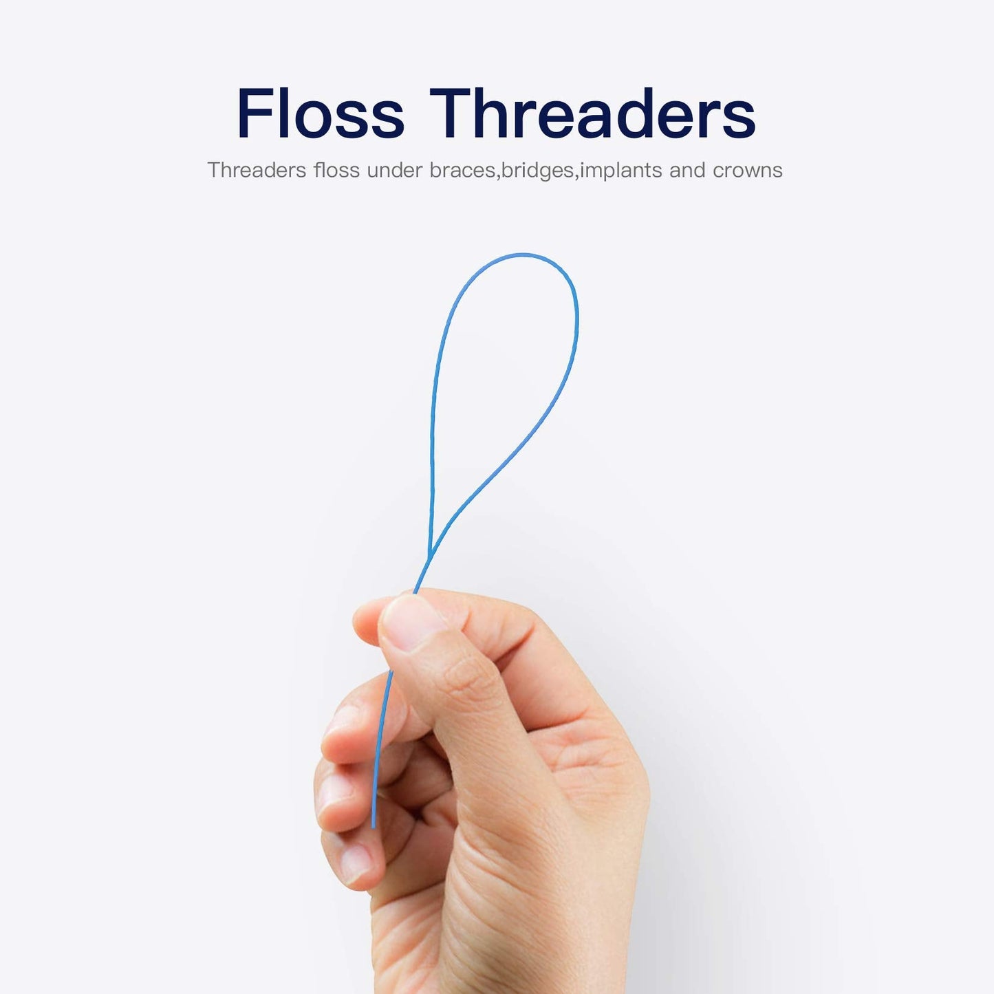 VINSULLA Floss Threaders for Braces, Bridges & Implants – 300 Count (Pack of 6)