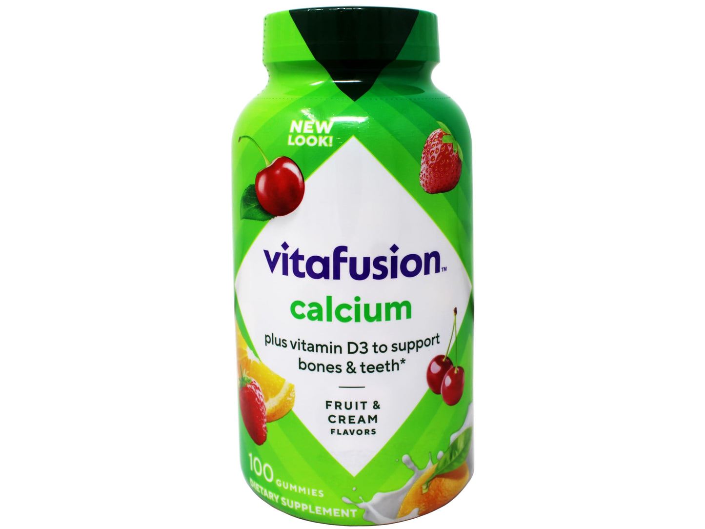 Vitafusion Calcium Adult Gummy Vitamins – Calcium & Vitamin D Gummies (100 Count)