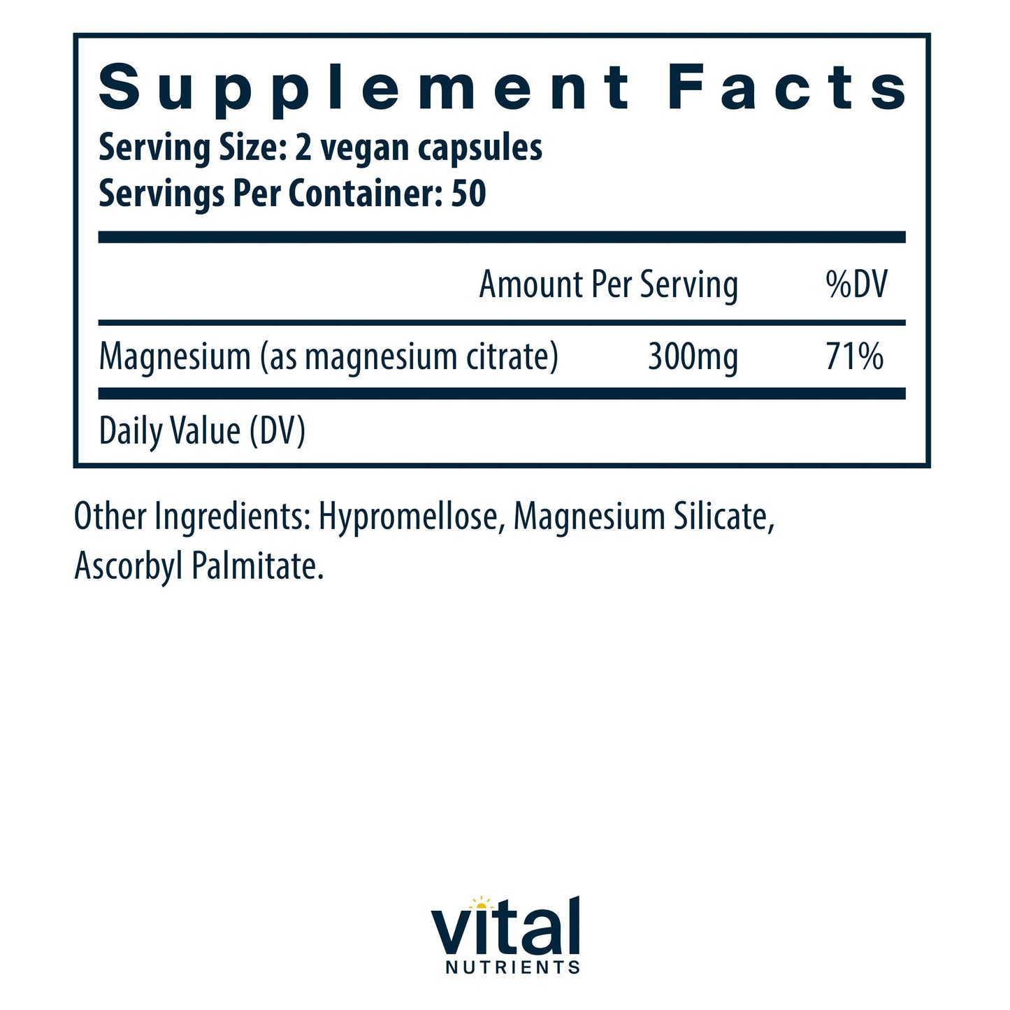 Vital Nutrients Magnesium Citrate 150mg | Sleep, Relaxation & Muscle Support | Vegan, Gluten-Free | 200 Capsules (Pack of 2)