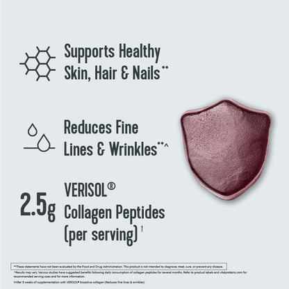 Vital Proteins Collagen Gummies – 2.5g VERISOL, Hair, Skin & Nails, Grape, 120 ct