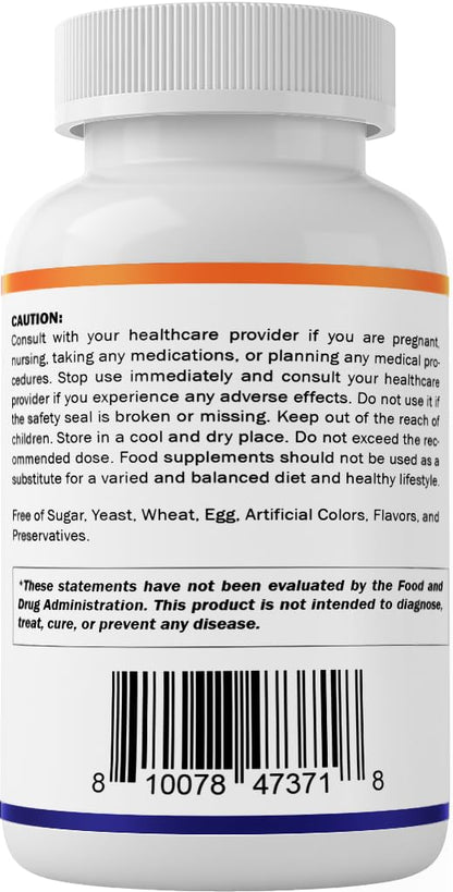 Vitamatic Berberine 500mg Supplement - 60 Vegetable Capsules - Made in USA - Gluten Free - Non-GMO