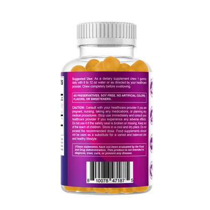 Vitamatic Folic Acid Gummies 1000 mcg – Prenatal Vitamin B9 for Mom & Baby | Vegan 120 Gummies