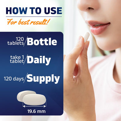 Vitamatic Melatonin 10 mg with Magnesium 200 mg – 120 Tablets | Sleep Support