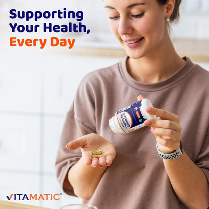 Vitamatic Quercetin with Bromelain – 120 Vegetarian Capsules | Non-GMO & Gluten Free