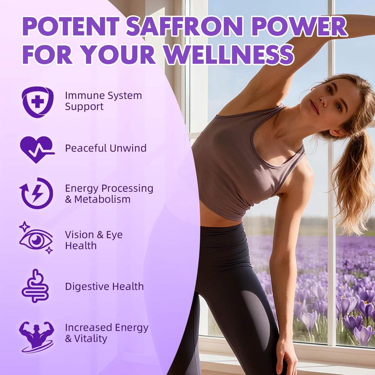 Saffron Gummies for Adult Kids - 88.5mg Saffron, Mood & Focus, Vegan Raspberry 60 Gummies