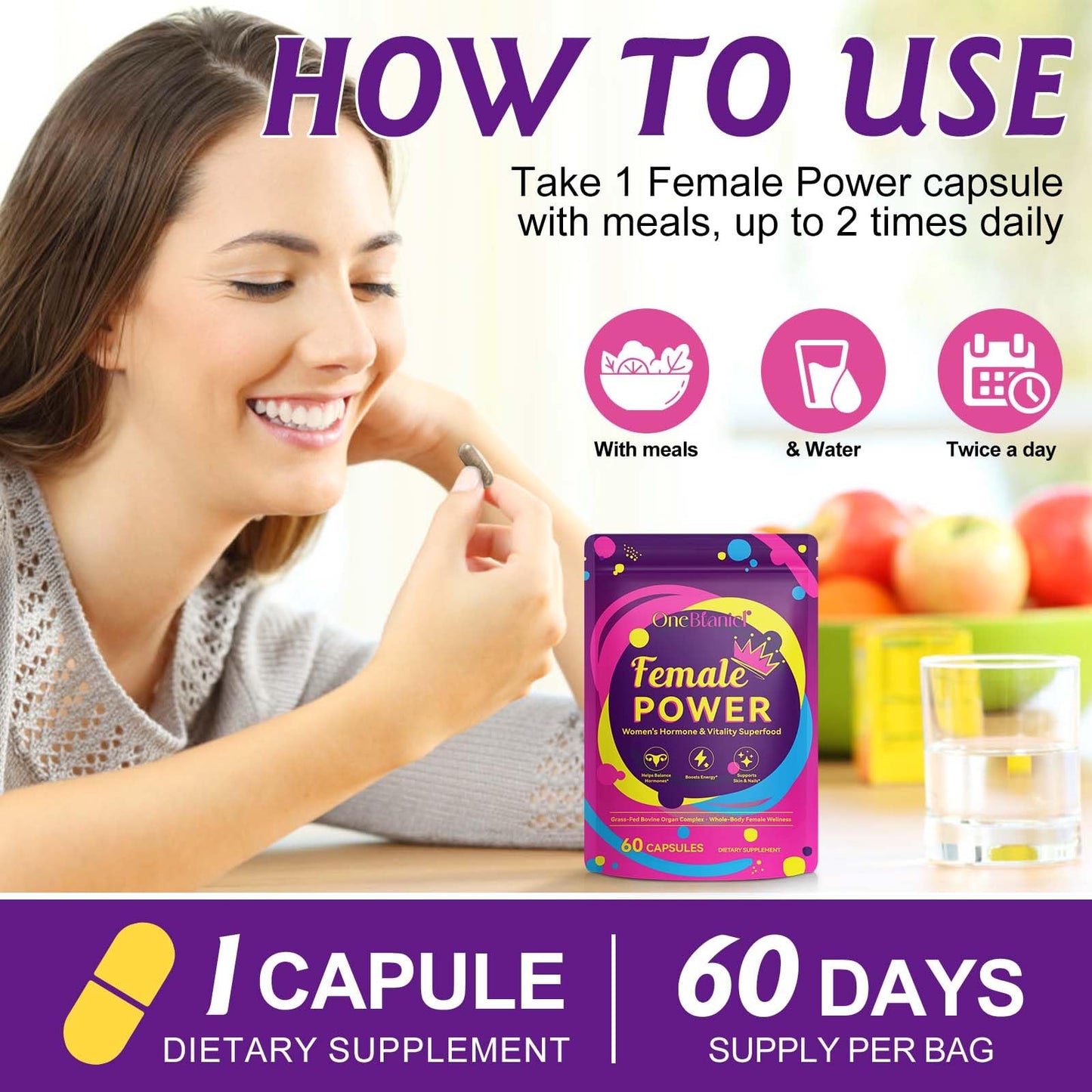 Beef Organ Supplement for Women | Grass-Fed Bovine Organ Complex