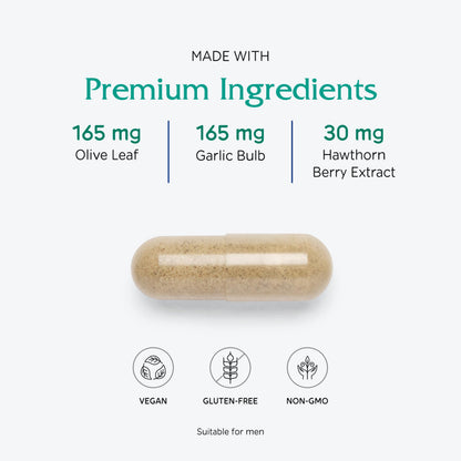 Vitanica Rauwolfia Extra — Cardiovascular Support Supplement | Vegan, 180 Capsules