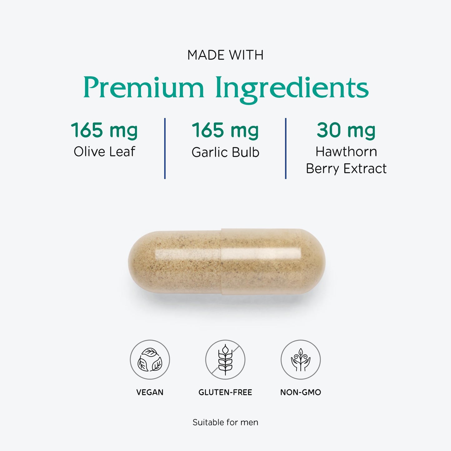 Vitanica Rauwolfia Extra — Cardiovascular Support Supplement | Vegan, 180 Capsules