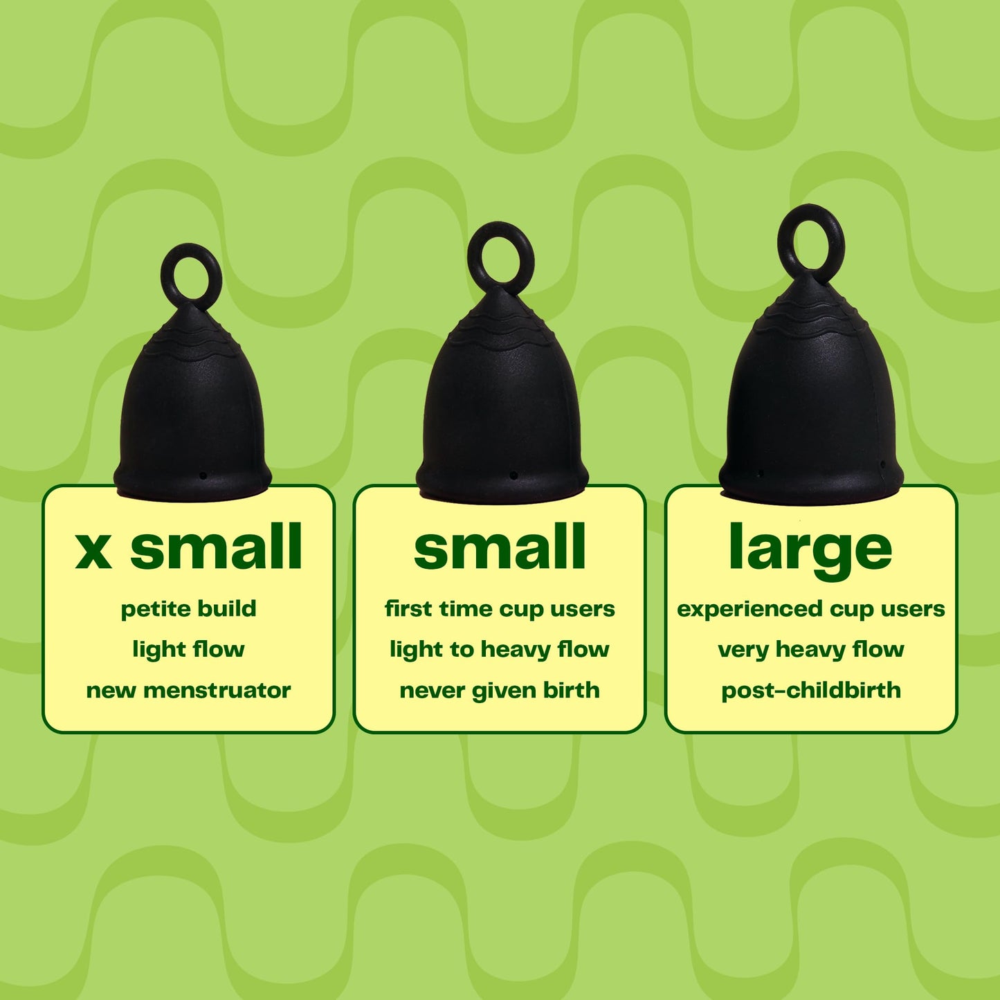 Viv for Your V Large Premium Menstrual Cup – Ring Stem, 12-Hour Leak-Free Wear