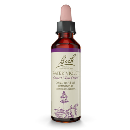 Bach Water Violet Flower Remedy – Connect with Others | 20mL Dropper