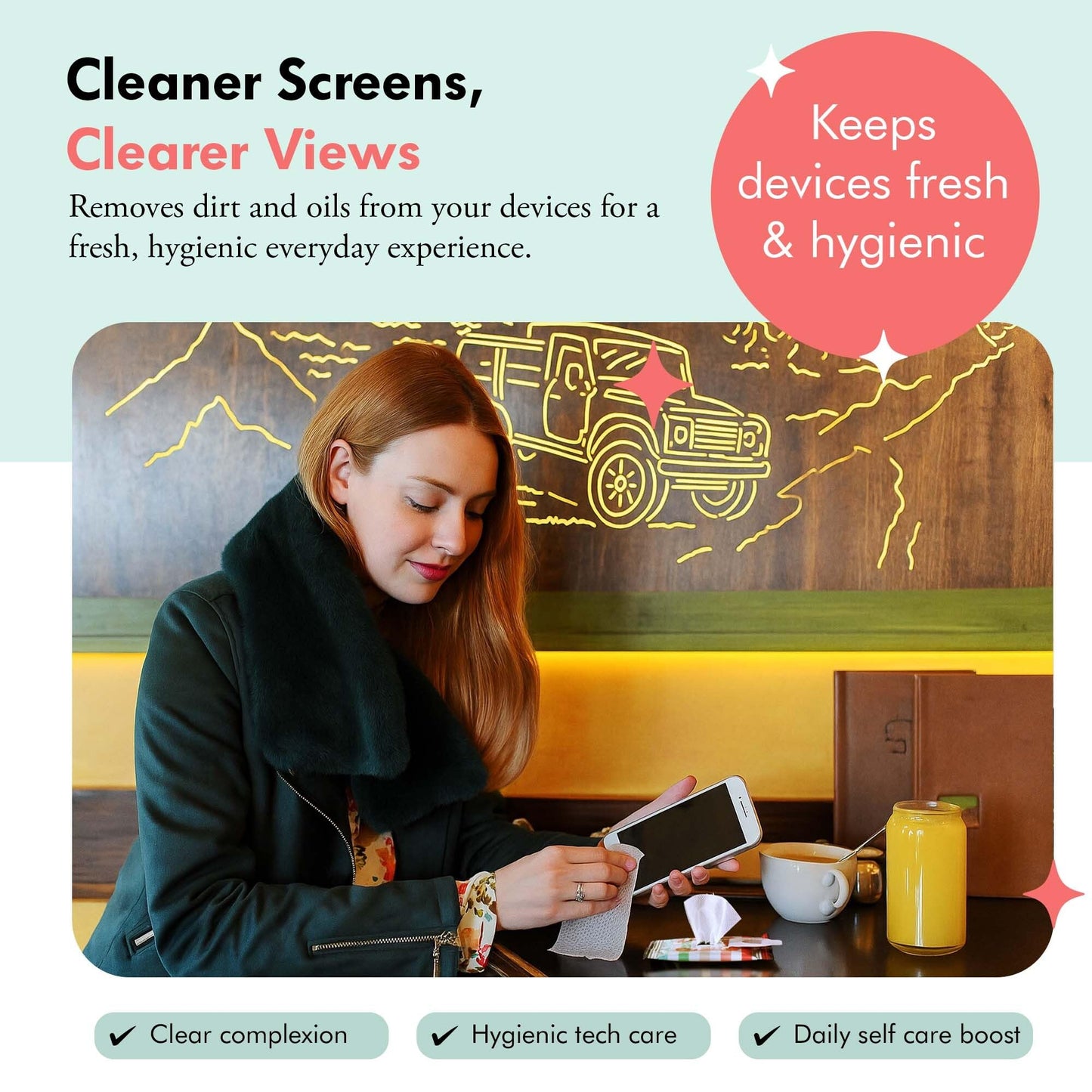 Well-Kept Tech & Lens Wipes - Eyeglass, Screen & Phone Cleaning (12 Pack, 180 Count)