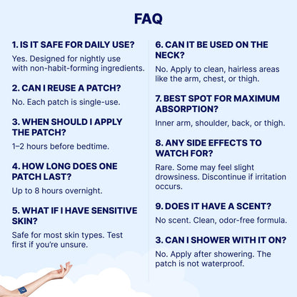Wellamoon Sleep Patches - Extra Strength Melatonin & Valerian for Adults