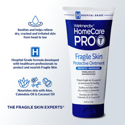 Welmedix Fragile Skin Protective Ointment | Hospital-Grade Barrier Cream with Calendula (3-Pack)