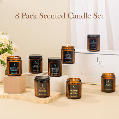 Whiskey & Tobacco Scented Candle – 7oz Soy Wax, Aromatherapy Gift