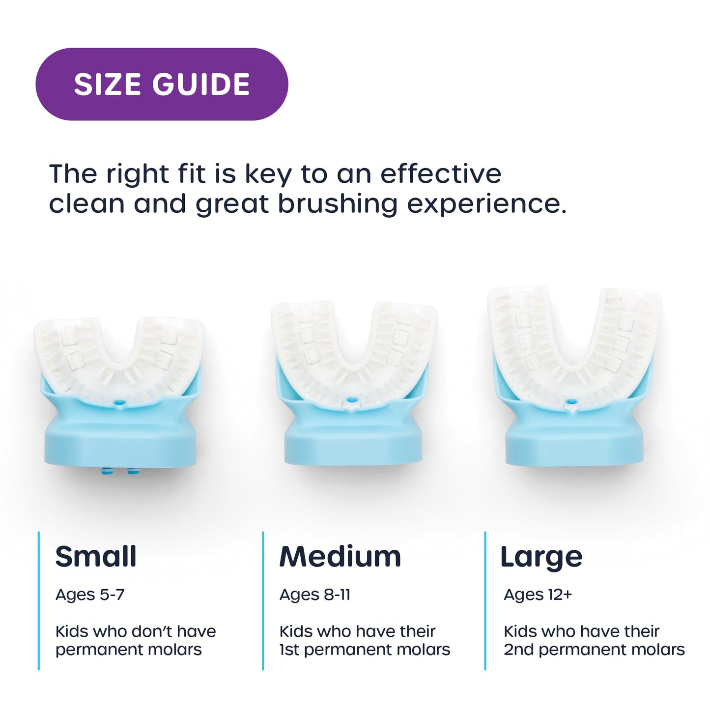 Willo Fully Automatic Kids U-Shaped Electric Toothbrush – Berry Splash (Small, Ages 5-7)