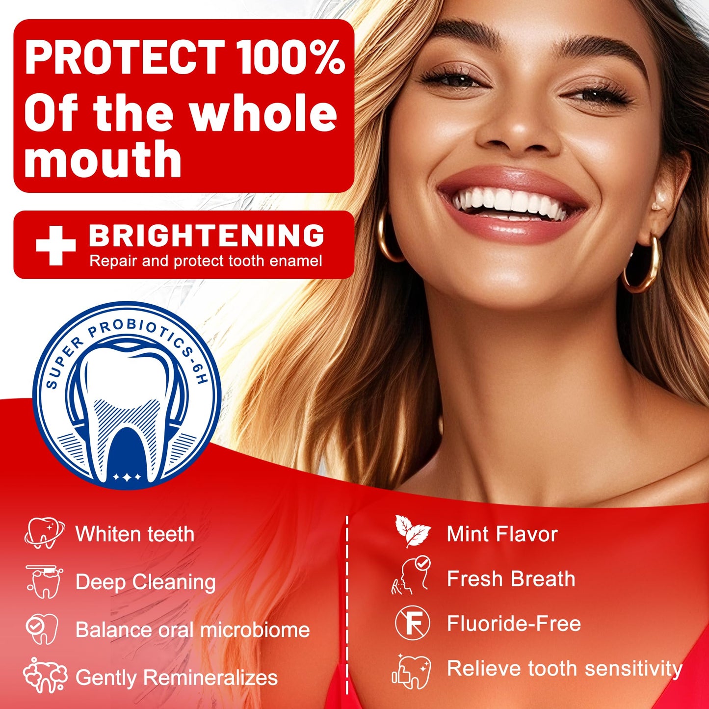 Woadee SP-6 Hydroxyapatite Toothpaste | Probiotic Whitening