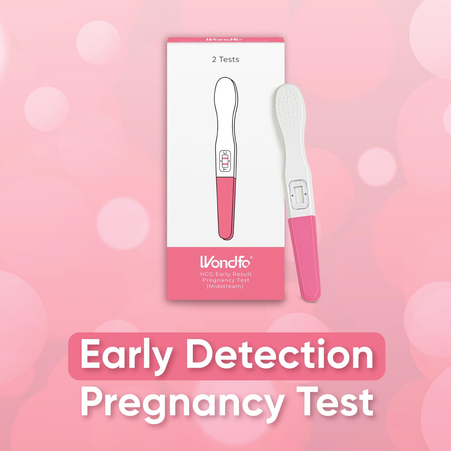 Wondfo Early Result Pregnancy Test Sticks - 2 Pack (6 Days Early) | Home Use