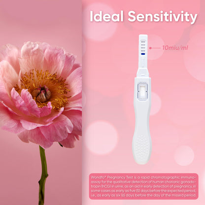 Wondfo Early Result Pregnancy Test Sticks – 6 Days Before Missed Period | 10 Pack At-Home Test